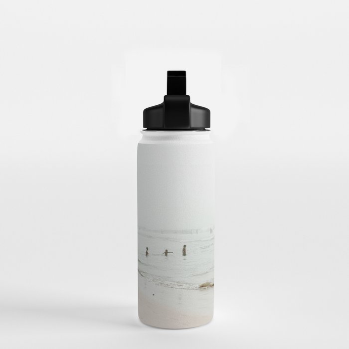 At the Beach 25 - Pastel Beach - Minimal - People - Ocean - Sea Travel photography Water Bottle Gallery Image 2