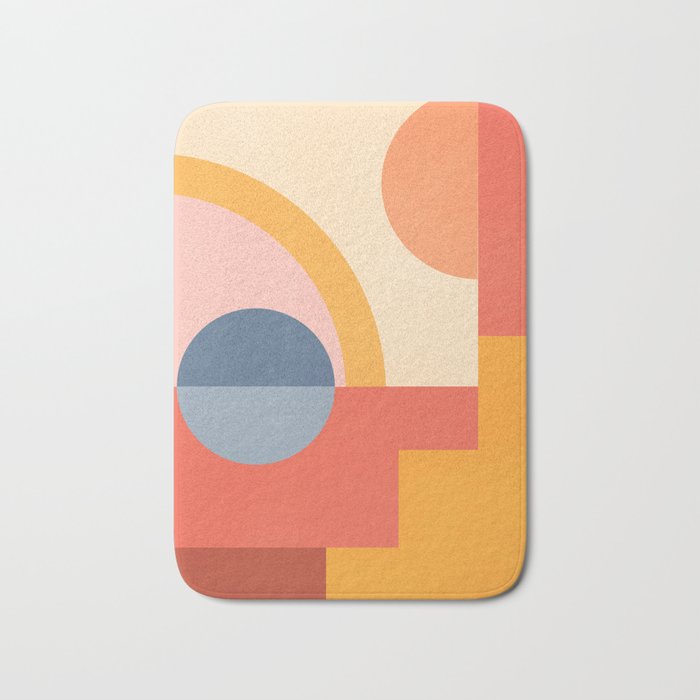Abstract Geometric Shapes 31 Bath Mat Gallery Image 1