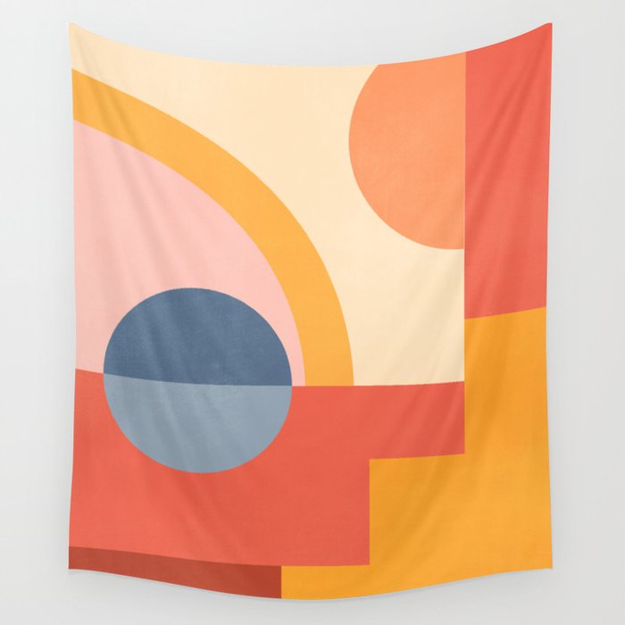 Abstract Geometric Shapes 31 Wall Tapestry Gallery Image 4