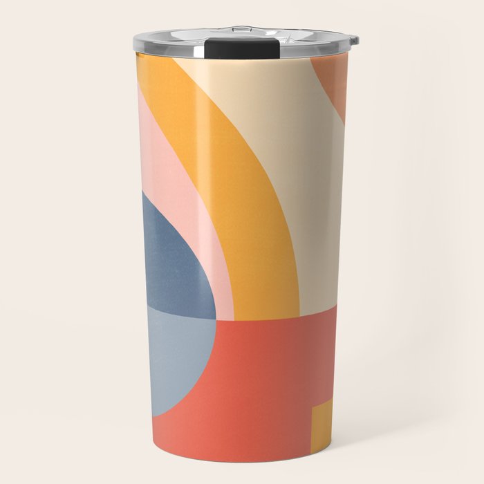 Abstract Geometric Shapes 31 Travel Mug Gallery Image 1