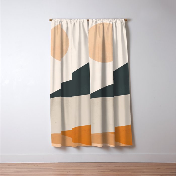 Abstract Art Landscape 14 Window Curtain Gallery Image 3