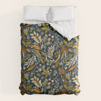 Fall leafy nature dark A Comforter Gallery Image 6
