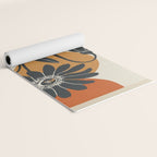 Modern Daisies in Contrast Yoga Mat Gallery Image 2