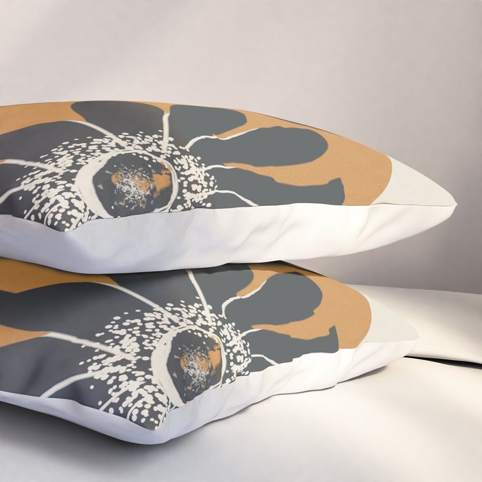 Modern Daisies in Contrast Pillow Sham Gallery Image 3