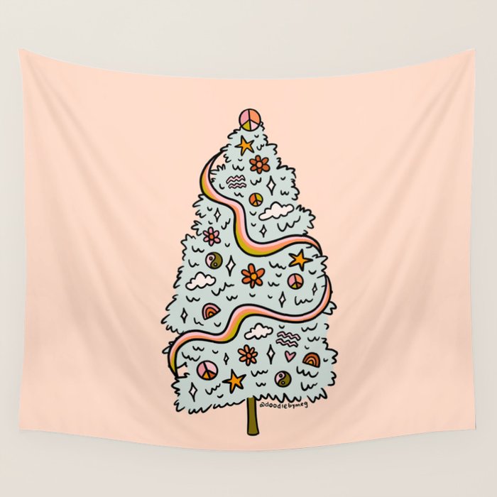 Aquarius Tree Wall Tapestry Gallery Image 4