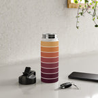 Gradient Arch III Warm Sunset Mid Century Modern Rainbow Water Bottle Gallery Image 4