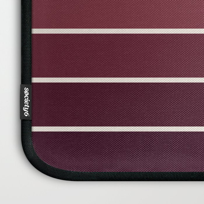 Gradient Arch III Warm Sunset Mid Century Modern Rainbow Laptop Sleeve Gallery Image 3