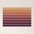 Gradient Arch III Warm Sunset Mid Century Modern Rainbow Welcome Mat Gallery Image 1