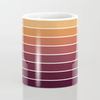 Gradient Arch III Warm Sunset Mid Century Modern Rainbow Coffee Mug Gallery Image 4