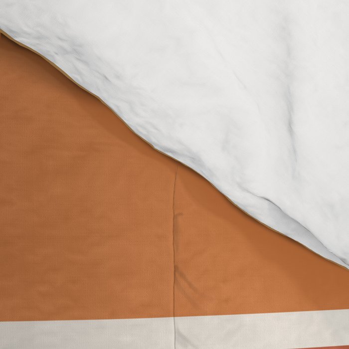 Gradient Arch III Warm Sunset Mid Century Modern Rainbow Comforter Gallery Image 4