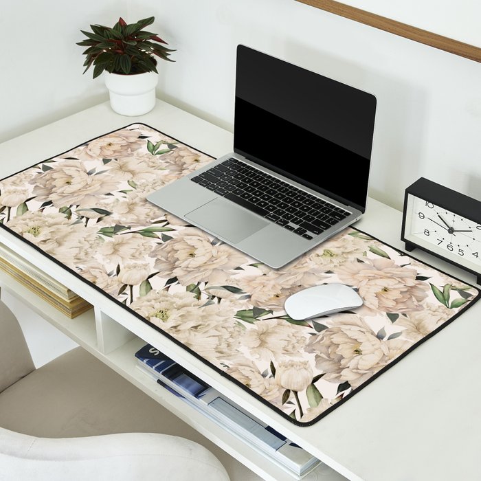 Peonies Pattern Desk Mat Gallery Image 2
