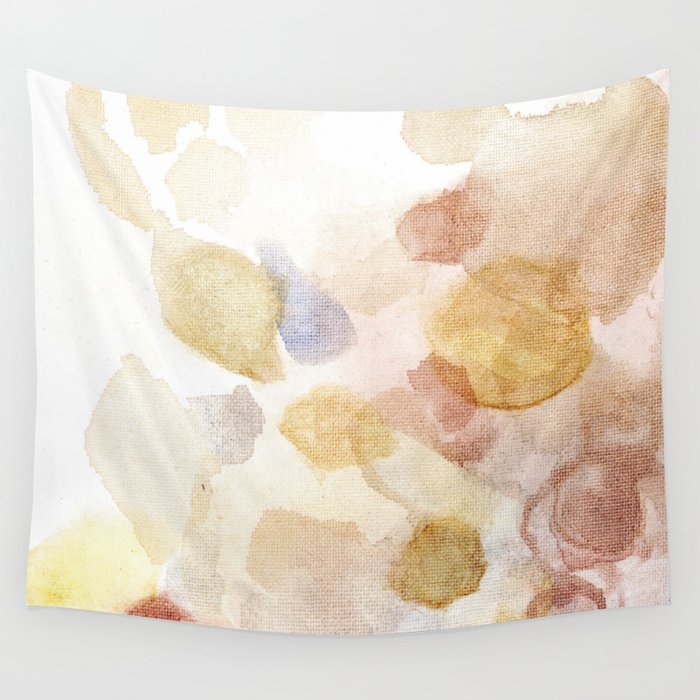 Bloom No. 5 Abstract watercolor floral Wall Tapestry Gallery Image 4