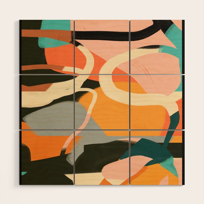 Modern Abstract Art 111 Wood Wall Art Gallery Image 1