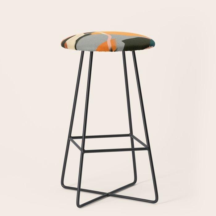 Modern Abstract Art 111 Stool Gallery Image 1