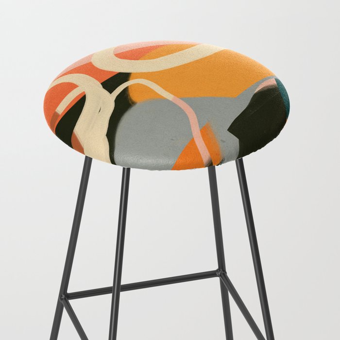 Modern Abstract Art 111 Stool Gallery Image 2