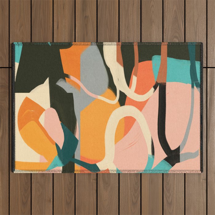 Modern Abstract Art 111 Outdoor Rug Gallery Image 1