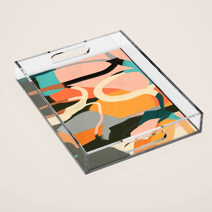 Modern Abstract Art 111 Acrylic Tray Gallery Image 1