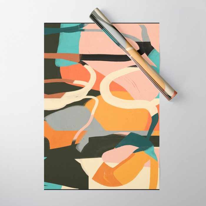 Modern Abstract Art 111 Wrapping Paper Gallery Image 1