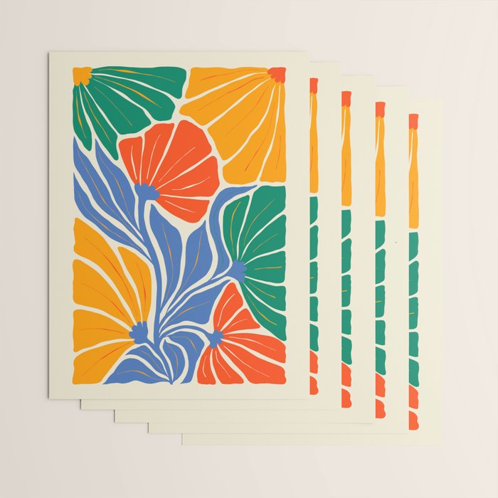 Starlight Summer: Matisse Foliage | Flower Market 002 Wrapping Paper Gallery Image 3