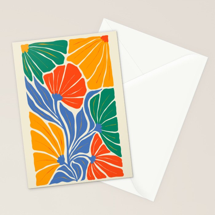 Starlight Summer: Matisse Foliage | Flower Market 002 Stationery Card Gallery Image 2