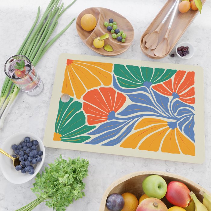 Starlight Summer: Matisse Foliage | Flower Market 002 Cutting Board Gallery Image 2