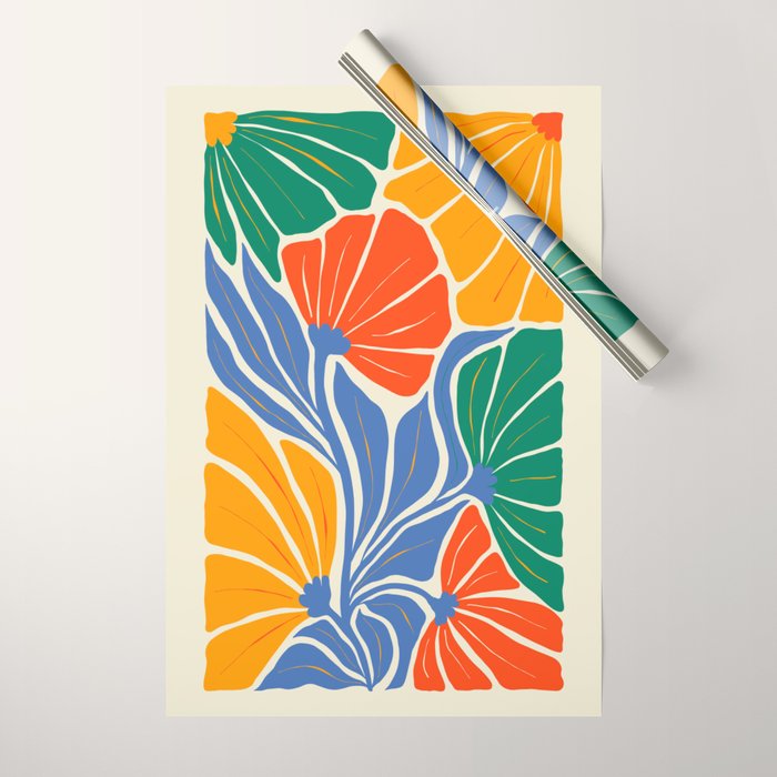 Starlight Summer: Matisse Foliage | Flower Market 002 Wrapping Paper Gallery Image 1