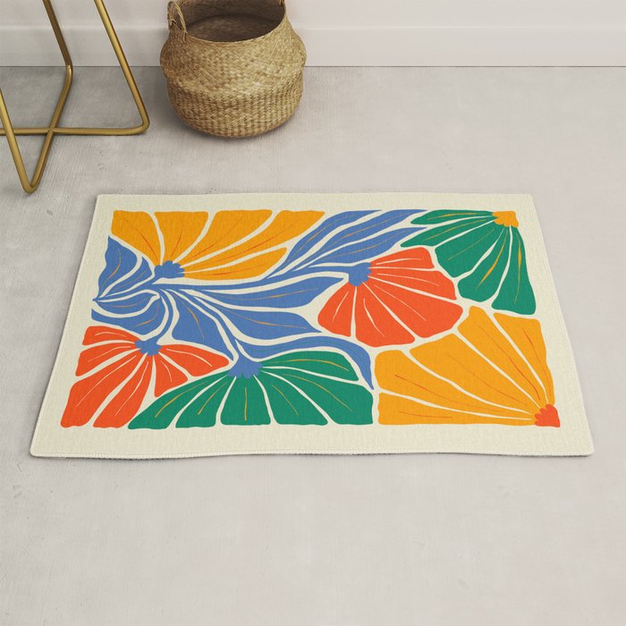 Starlight Summer: Matisse Foliage | Flower Market 002 Rug Gallery Image 1