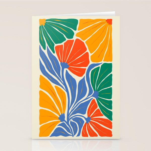 Starlight Summer: Matisse Foliage | Flower Market 002 Stationery Card Gallery Image 1