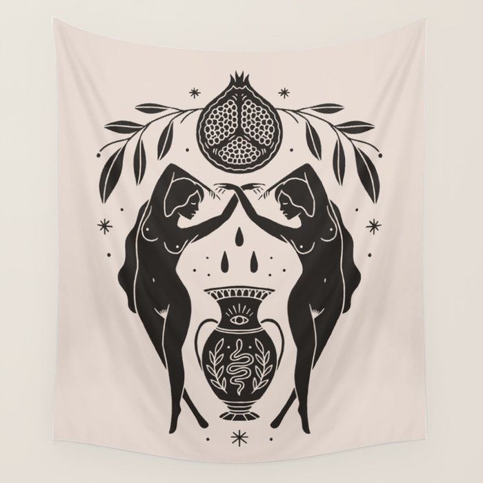 Persephone - Black Wall Tapestry Gallery Image 4