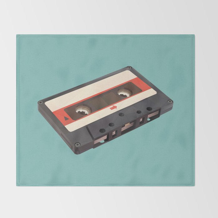 Cassette Tape Polygon Art Throw Blanket Gallery Image 2
