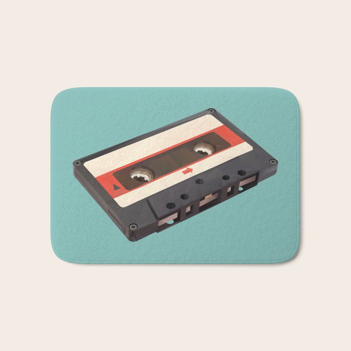 Cassette Tape Polygon Art Bath Mat Gallery Image 1