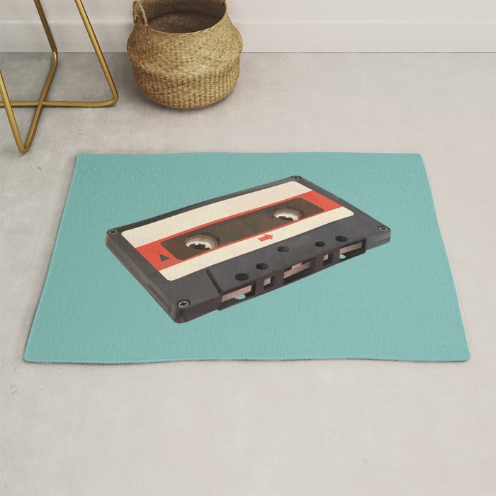 Cassette Tape Polygon Art Rug