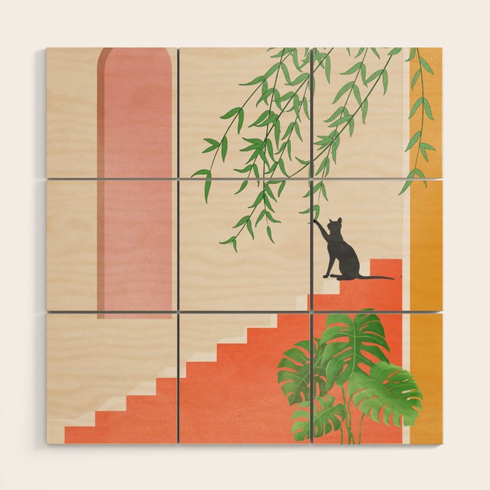 Cat Space II Wood Wall Art Gallery Image 1