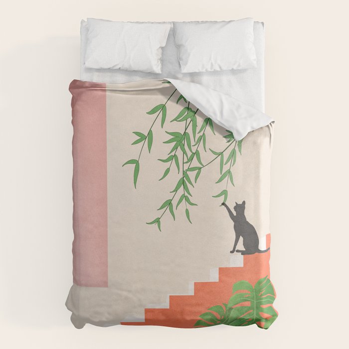 Cat Space II Duvet Cover Gallery Image 1