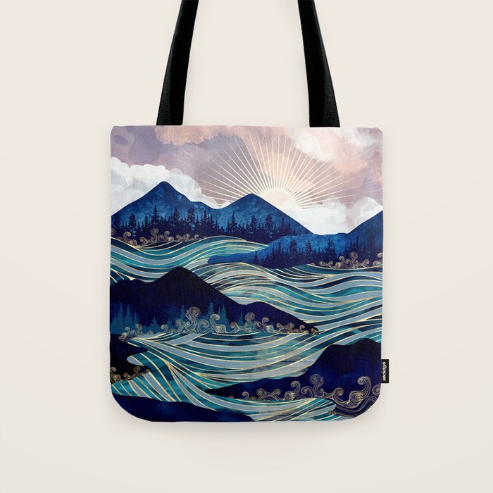 Ocean Sunrise Tote Bag Gallery Image 1