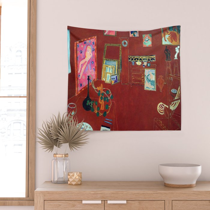 Henri Matisse The Red Studio Wall Tapestry Gallery Image 2