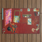 Henri Matisse The Red Studio Outdoor Rug Gallery Image 1