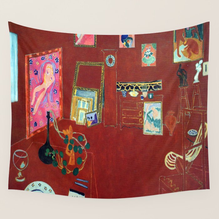 Henri Matisse The Red Studio Wall Tapestry Gallery Image 4