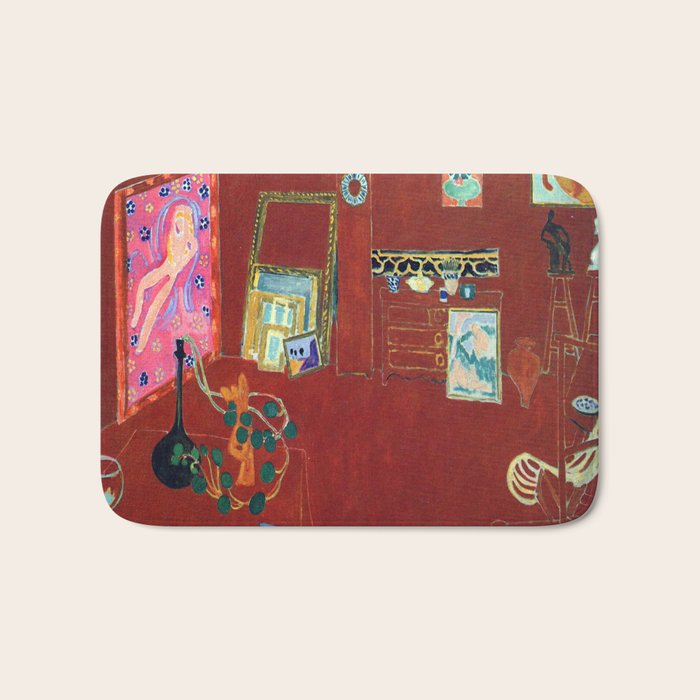 Henri Matisse The Red Studio Bath Mat Gallery Image 1