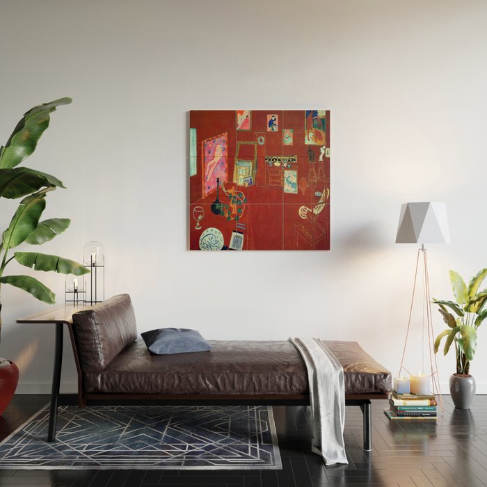 Henri Matisse The Red Studio Wood Wall Art Gallery Image 2