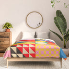 Happy Colorful Geometric Tropical Jungle Comforter Gallery Image 3