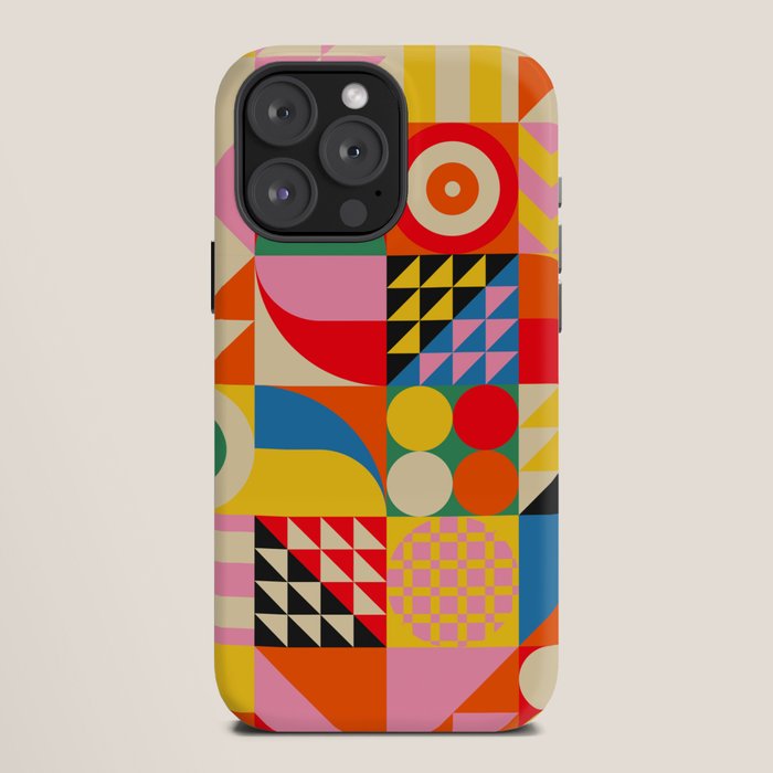 Happy Colorful Geometric Tropical Jungle iPhone Case Gallery Image 12