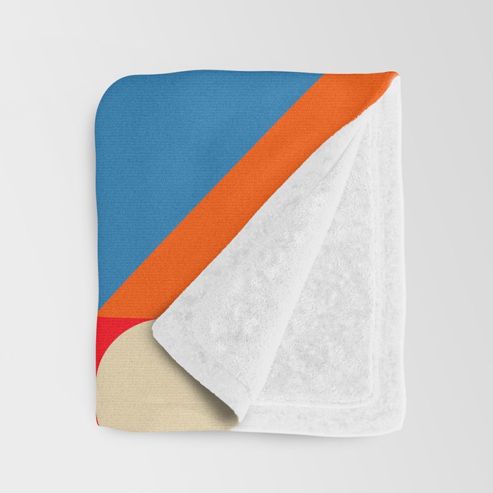 Happy Colorful Geometric Tropical Jungle Throw Blanket Gallery Image 3