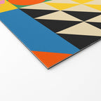 Happy Colorful Geometric Tropical Jungle Welcome Mat Gallery Image 2