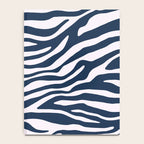 Navy Blue Zebra Animal Print Notebook Gallery Image 4