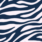 Navy Blue Zebra Animal Print Coffee Mug Gallery Image 2