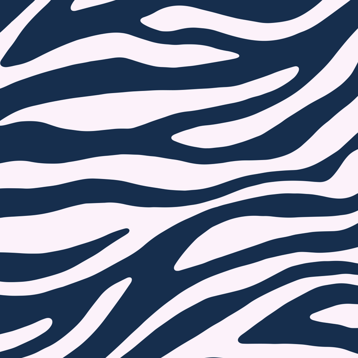 Navy Blue Zebra Animal Print Coffee Mug Gallery Image 2
