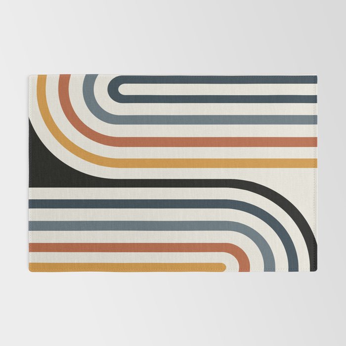 Bold Curvature Stripes IV Rug Gallery Image 2