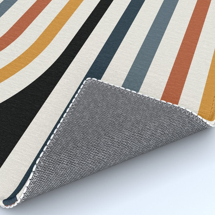 Bold Curvature Stripes IV Rug Gallery Image 4