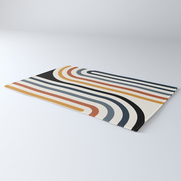 Bold Curvature Stripes IV Rug Gallery Image 3